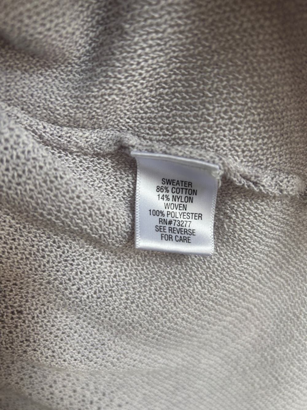 Women’s XL Vera Wang Periwinkle Scoop Neck Knit Sweater with Sheer Hem XL - Picture 5 of 6
